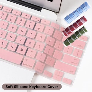 Silicone Keyboard Cover for MacBook Air 13 15, MacBook Pro 14 13 16 inches, Premium Keyboard Skin for A2941 A2681 A2442 A2337 2023 2022 M2 image 1