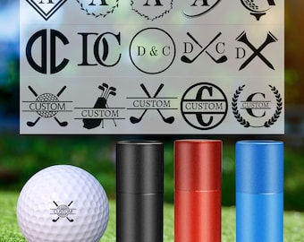 Personalisierter Golfball Stempel, Golfball Marker, Benutzerdefinierter Golfball Stempel, Golf Zubehör, wasserfeste permanente Tinte, Golfer Sport Geschenk