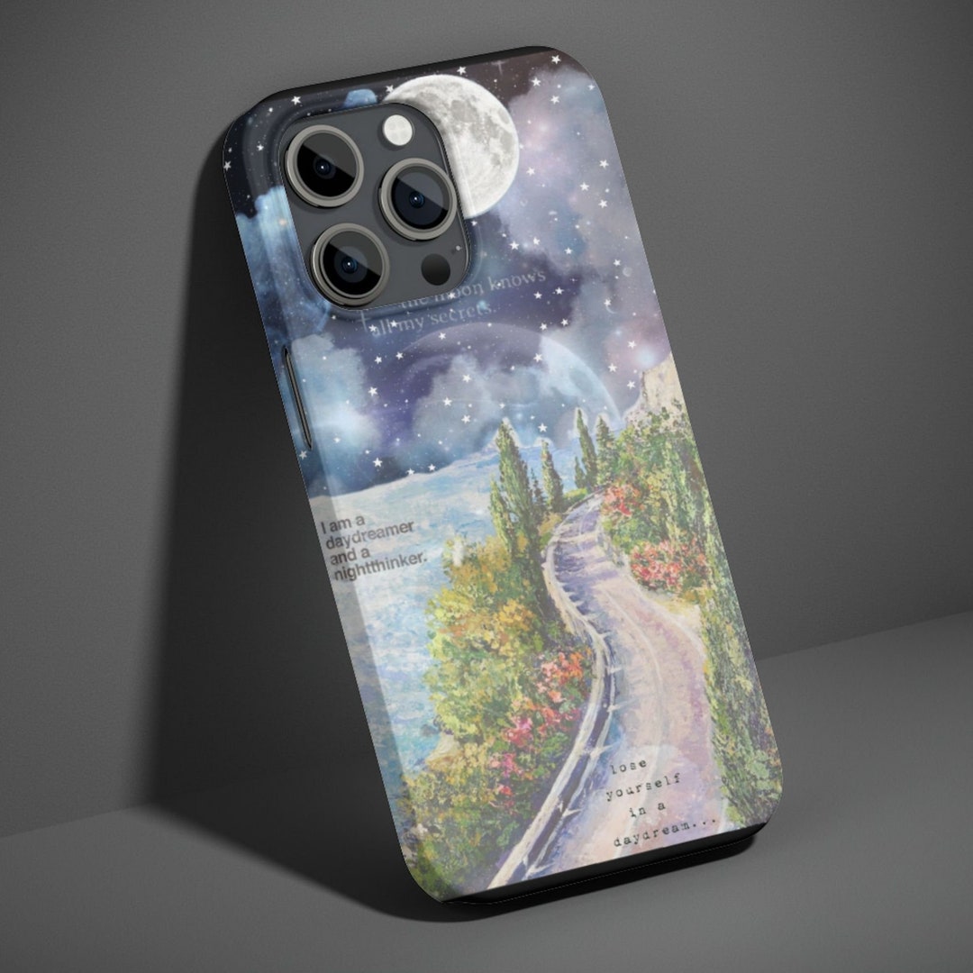 Mooncase Cute Moon Aesthetic Scrapbook Phone Case for iPhone 15 14 13 12 Pro Max ...