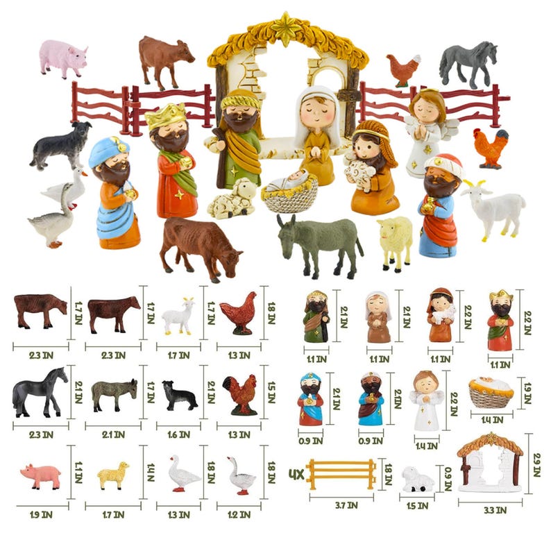 Nativity Advent Calendar 2024 Christmas Countdown for Kids Teens