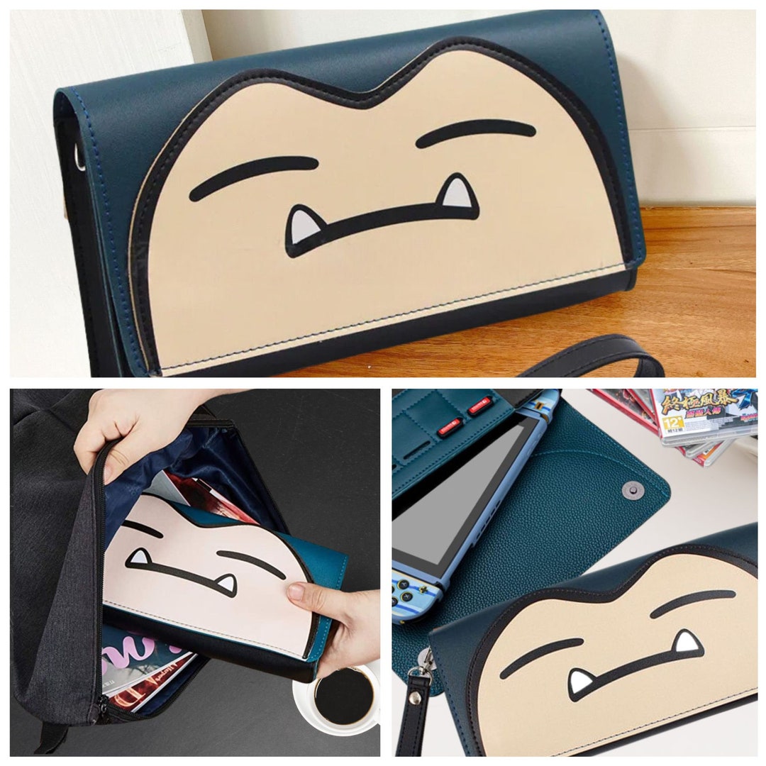 Cute Travel Case Pouch for Nintendo Switch, Switch OLED, Switch Lite, Leather Switch Carrying