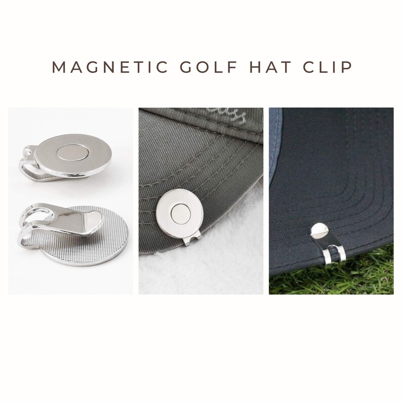 Cute Golf Ball Marker With Hat Clip, Personalized Custom Golf Ball Marker Hat Clip