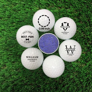 Pelota de golf personalizada para el regalo de los padrinos del padrino, pelota de golf de la propuesta del padrino, regalo de los padrinos, propuesta de pelota de golf personalizada de los padrinos, única imagen 2