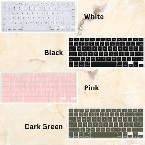 Silicone Keyboard Cover for MacBook Air 13 15, MacBook Pro 14 13 16 inches, Premium Keyboard Skin for A2941 A2681 A2442 A2337 2023 2022 M2 image 4