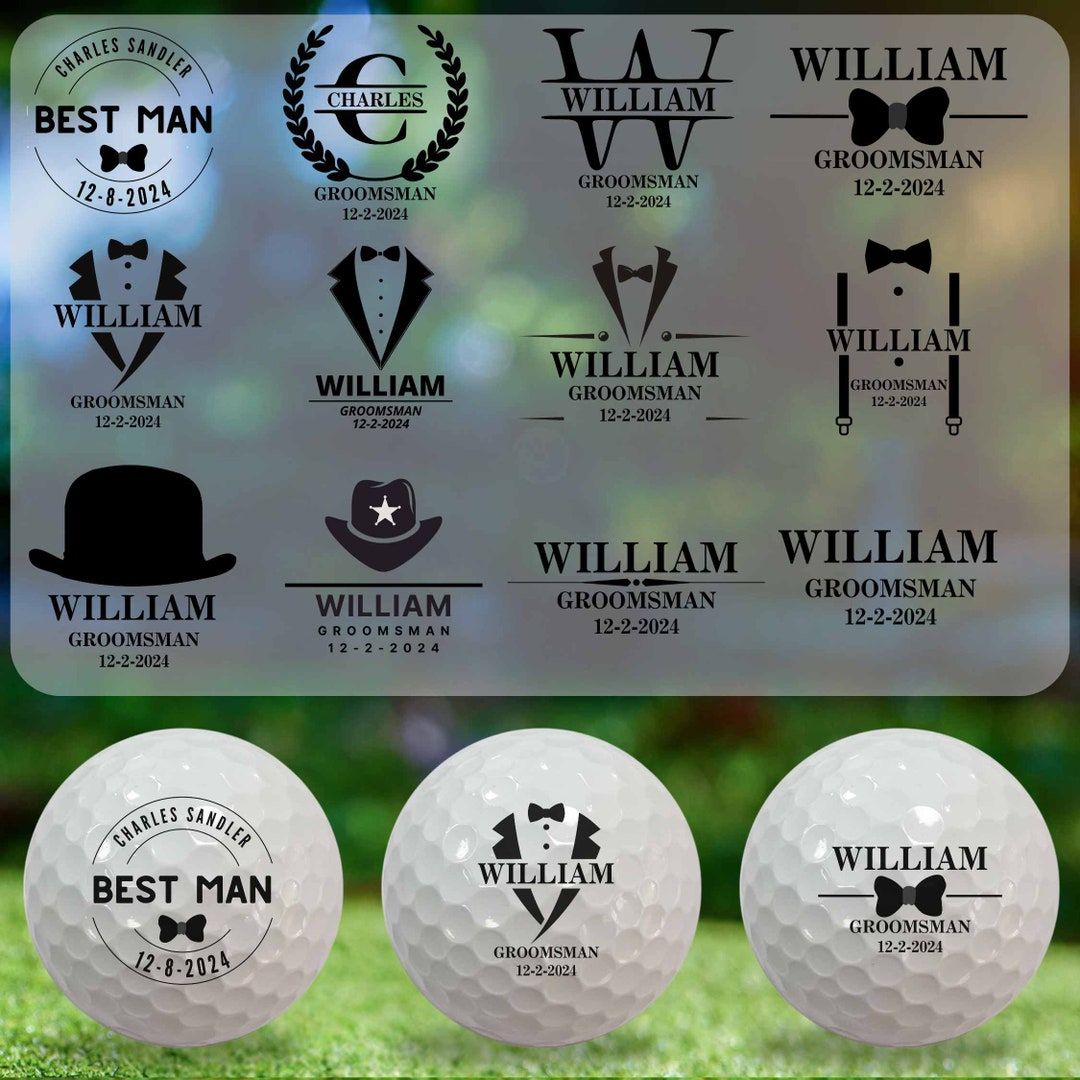Personalized Golf Ball for Best Man Groomsmen Gift, Best Man Proposal Golf Ball, Groomsmen Gift