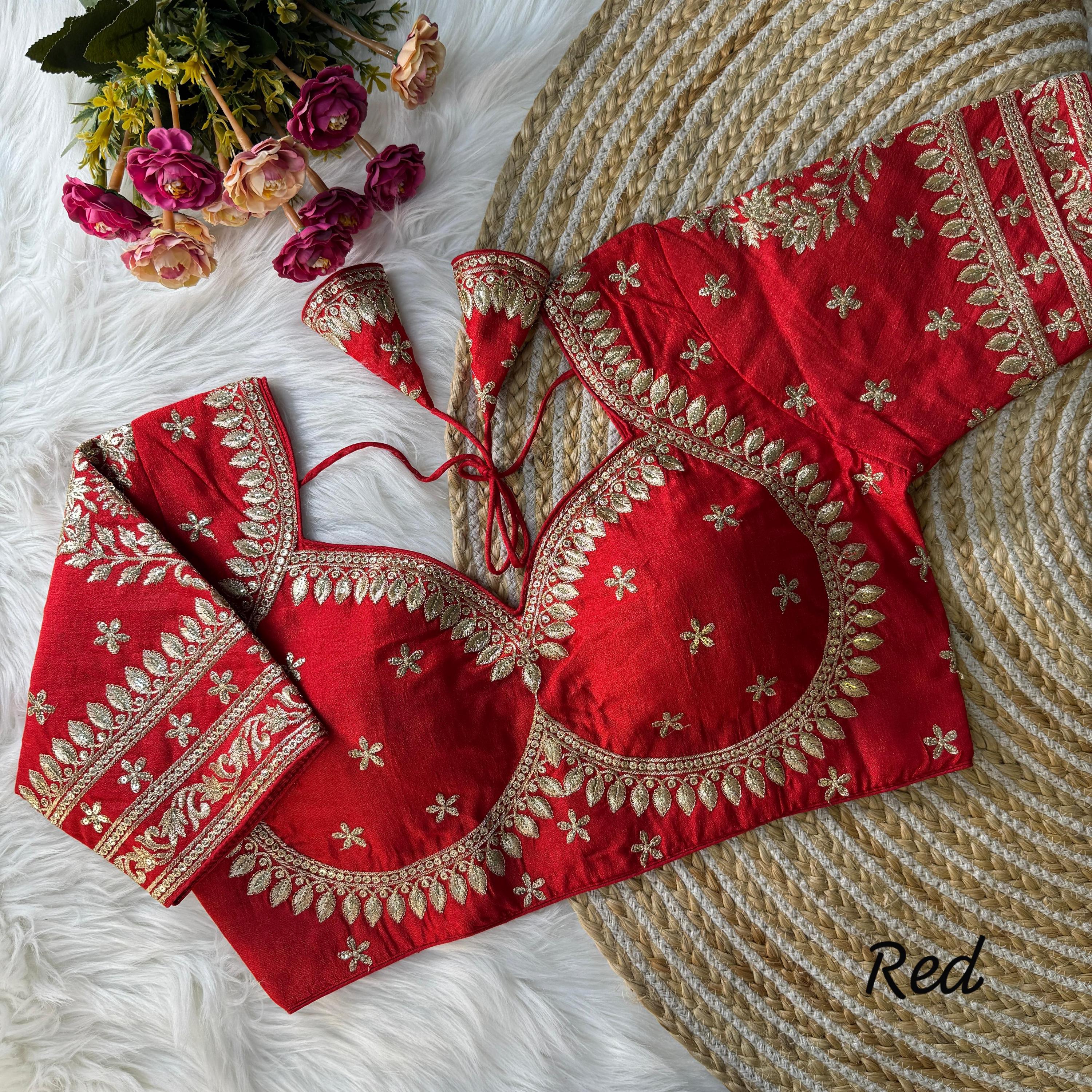 Wedding Special Fully Embroidery Designer Blouse for All