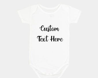 Baby Personalised Onesie Pregnancy Announcement | Custom Print Baby Onesie |Custom Print Baby Bodysuit Onesie - Free Shipping Australia Wide