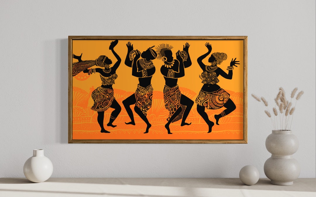 African Dancers Print, African Wall Art, Ethnic Wall Art, African Women