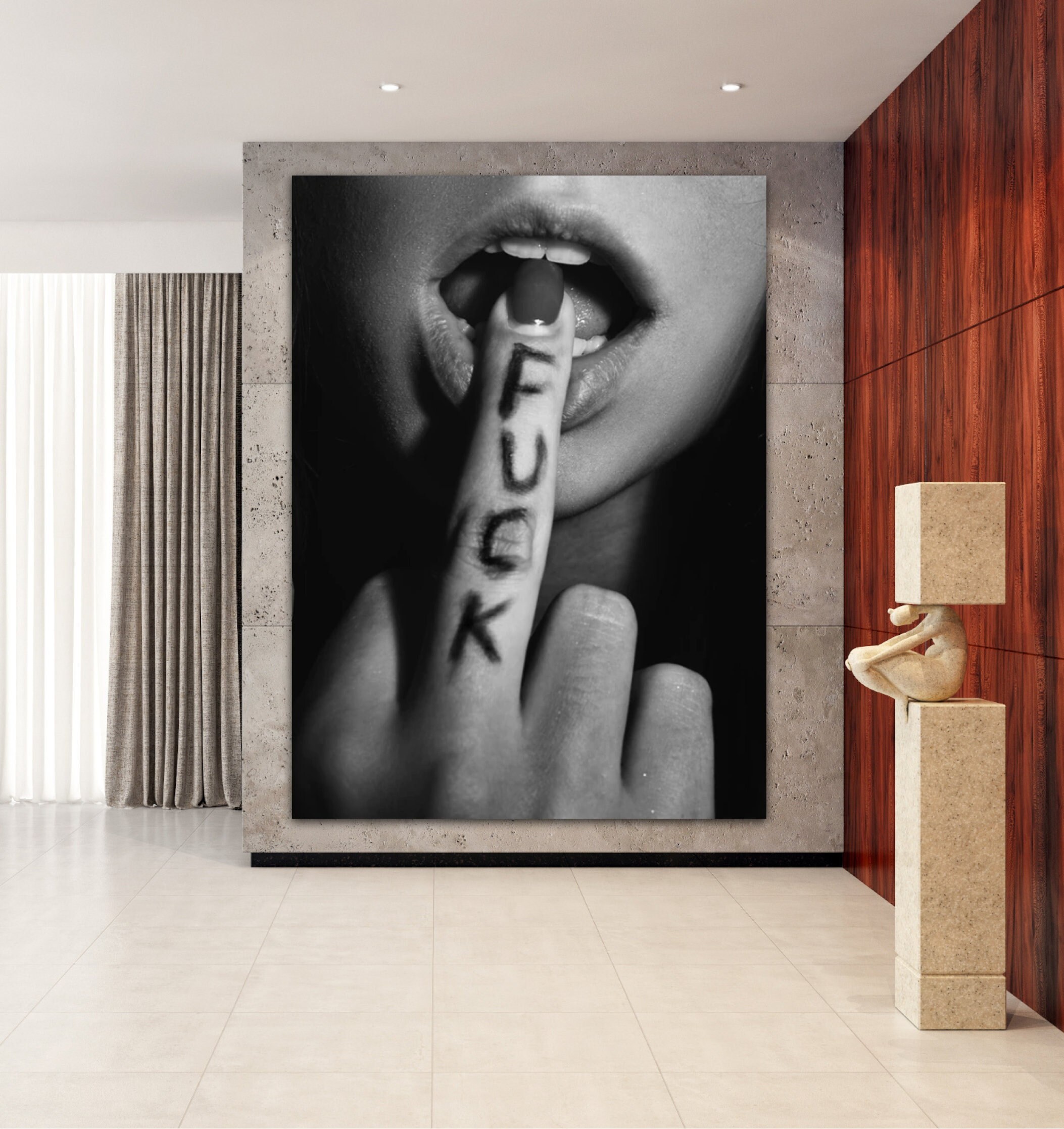 Erotische Vrouw Kunst Neuken Neuken Wall Art Sexy Vrouw met afbeelding afbeelding