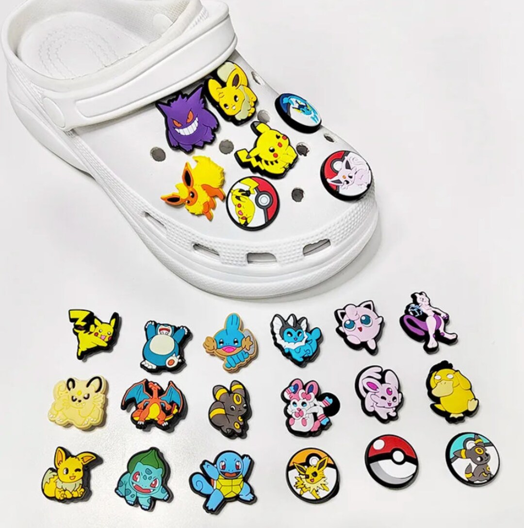 Pokemon Jibbitz for Shoes Collectible Character Shoe Charms Etsy
