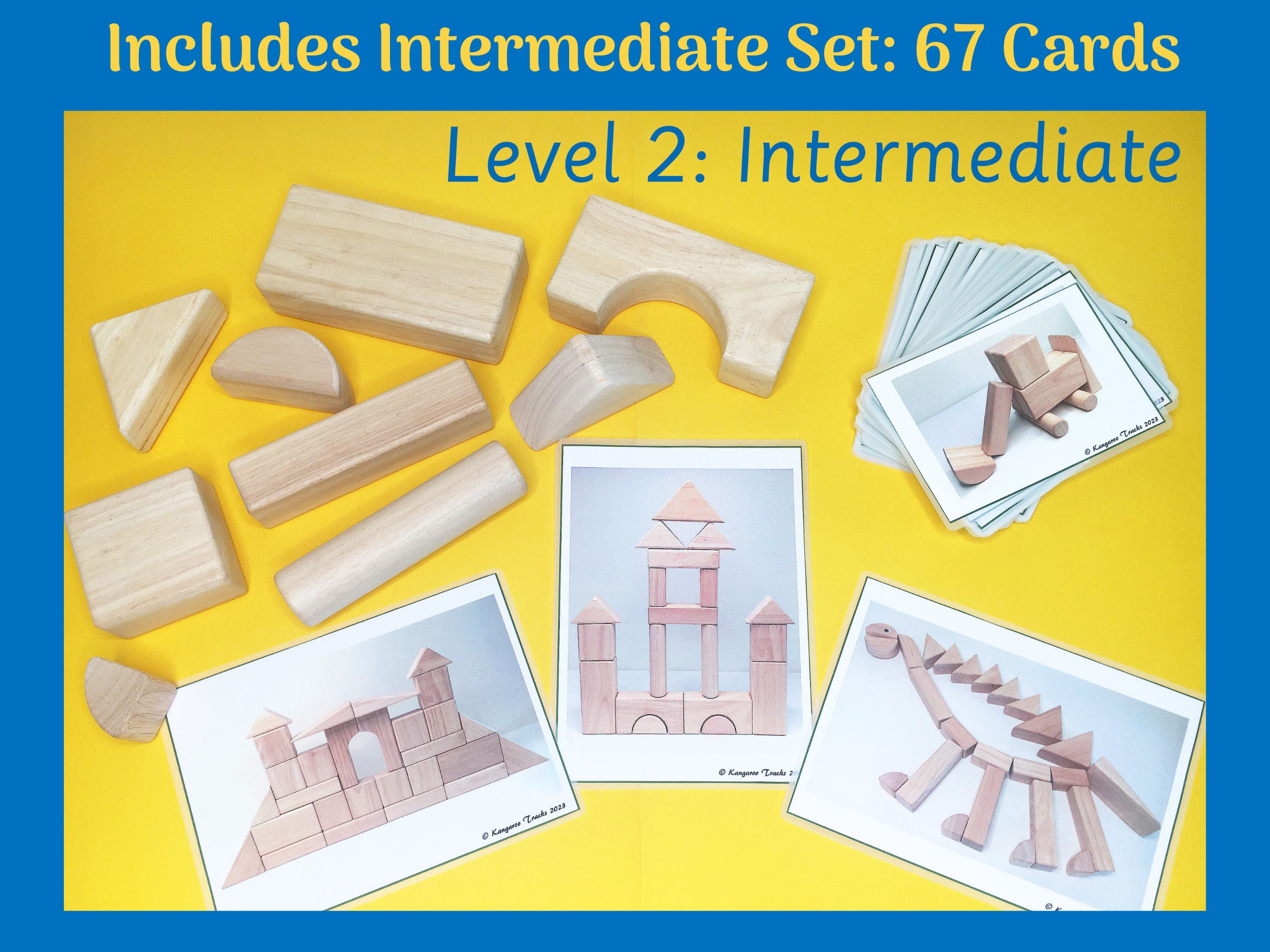 Wooden Block Building Challenge Cards for Kindergarten BUNDLE Etsy