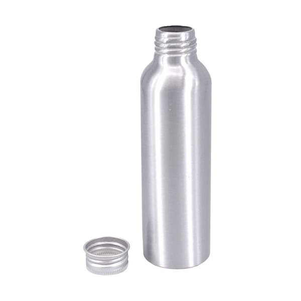 Pack of 120ml Aluminium Screw Top Bottles - Cosmetic Toner Makeup Remover Bottle Eco Friendly