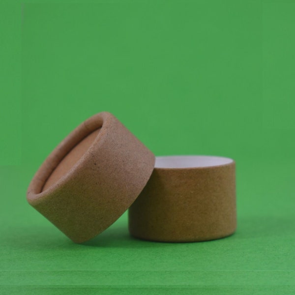 Pack of 15ml Cardboard Lip Balm Pots - Biodegradable Eco-Friendly Pots