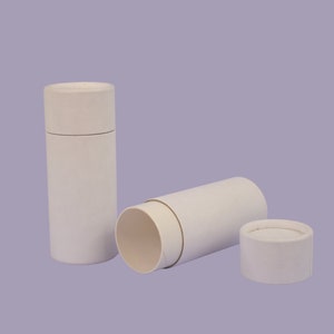 Pack of 70ml Cardboard Deodorant Tubes - Biodegradable Eco-Friendly Push Up Tubes
