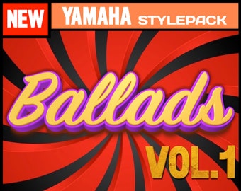 Yamaha Ballad Styles V1: Genos, Tyros, PSR-SX (digital nedladdning)
