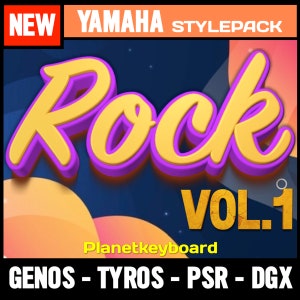 Styles for Yamaha Genos Tyros PSR-SX - Rock V.1 - Essential Rock Styles from &quot;The Greatest Styles&quot; Collection for Yamaha Arranger Keyboards