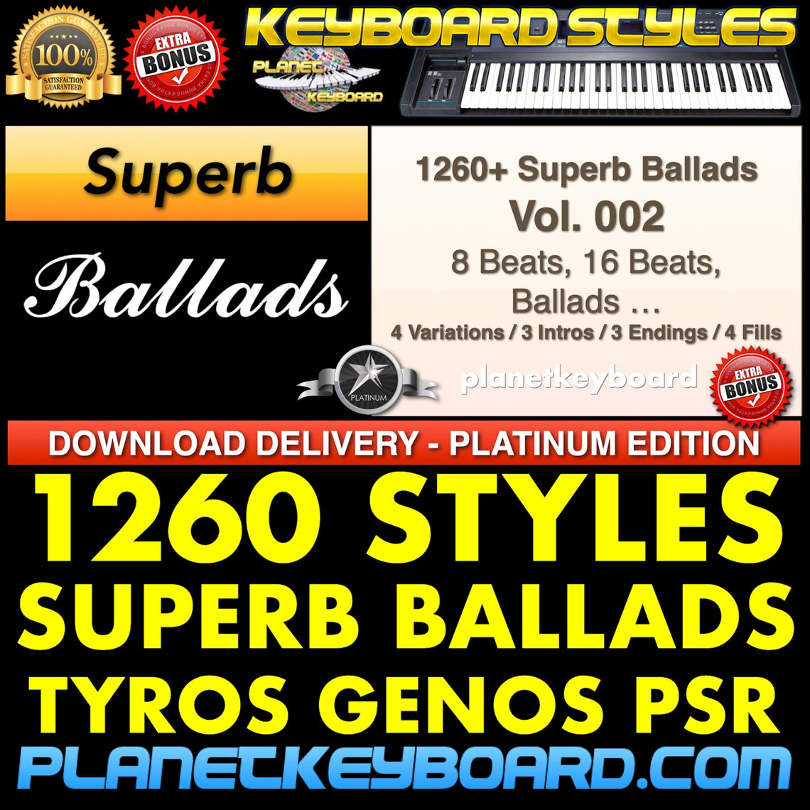 Styles Expansion USB Slow & Rock Pour Yamaha Genos Tyros PSR S/SX DGX - Clé USB Avec Partitions