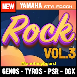 Styles for Yamaha Genos Tyros PSR-SX - Rock V.3 - Essential Rock Styles from &quot;The Greatest Styles&quot; Collection for Yamaha Arranger Keyboards