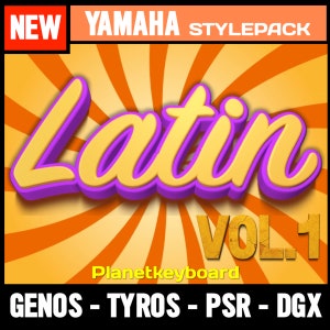 Styles for Yamaha Genos Tyros PSR-SX - Latin V1 - Essential Latin Styles from &quot;The Greatest Styles&quot; Collection for Yamaha arranger keyboards