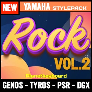 Styles for Yamaha Genos Tyros PSR-SX - Rock V.2 - Essential Rock Styles from &quot;The Greatest Styles&quot; Collection for Yamaha Arranger Keyboards