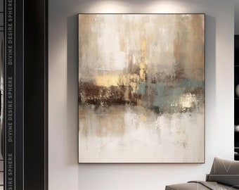 Minimalist Beige & Brown Wall Art, Pure Beige Wall Decor For Room, Wabi Sabi Earthy Tone Decor, Contemporary Room Art, Christmas Gifts