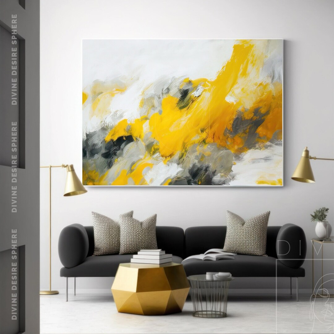 FF 5 Yellow Grey Canvas Slide