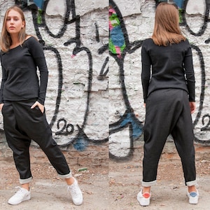 set maglione + pantaloni, set di vestiti street style, pantaloni cyberpunk,