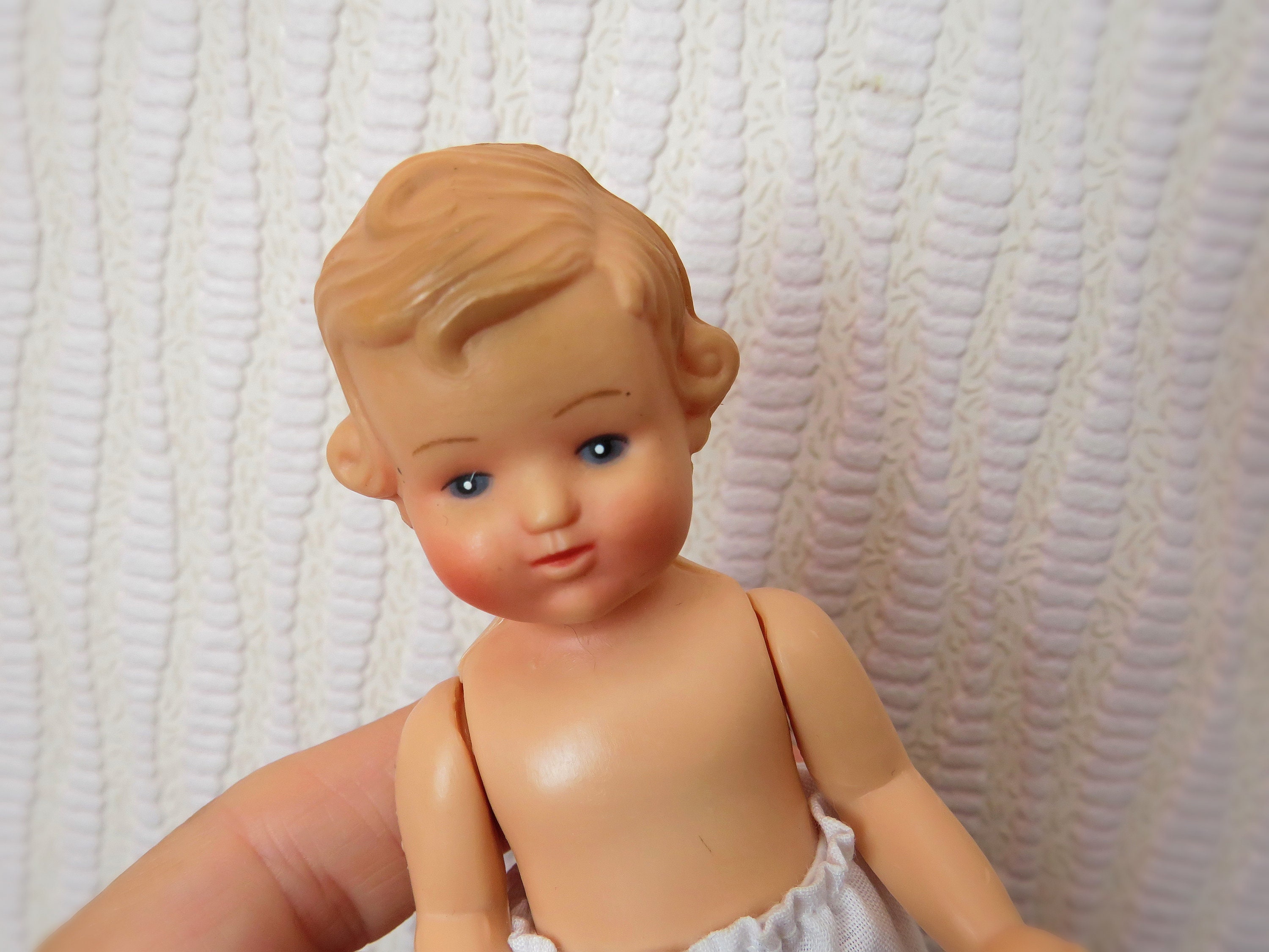 Poupée MINIKID Allemande – 11 Cm – Années 1960 – Garçon – Vintage Avec Boîte