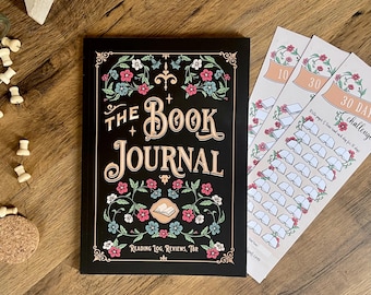Reading Journal Gift Set for Book Lovers, 3 Bookmarks, Letter box Book themed present, Gift Idea for Friend, Book Review Diary