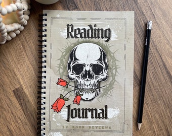 Reading Journal, TBR tracker, Book Journal for Reviews, Book Lover Gift, Book Accessories for readers, Book Gifts & Reading Log, A5 Spiral