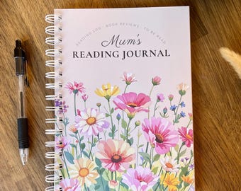 Mum’s / Nan’s Reading Journal Gift, Floral Book’s Ive Read Log or Review Journal, book tracking and reviews, Mothers Day Present