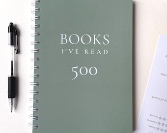 500 Books I’ve Read Journal, Minimalist Book Tracker, Reading Log for Books Lovers