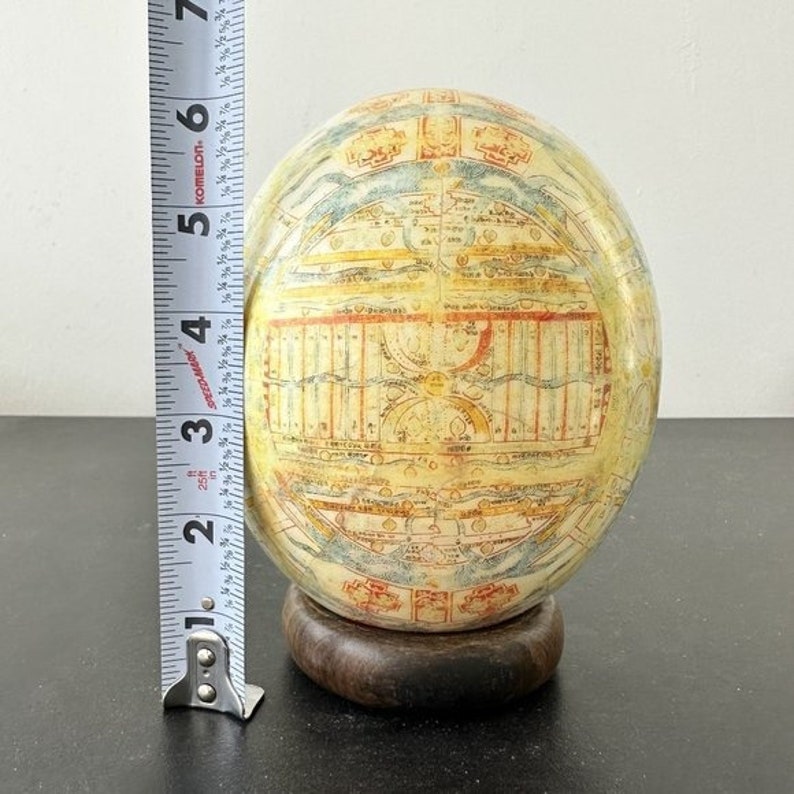 Vintage Decoupage Ostrich Egg Etsy