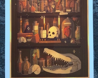 Illustration Cabinet de curiosité