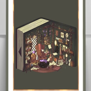 Illustration A4/A6- Witch Book