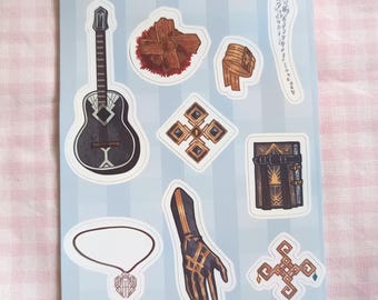 Lune - Clair Obscur : Expedition 33 Stickerbogen-Vinyl/Matt A6