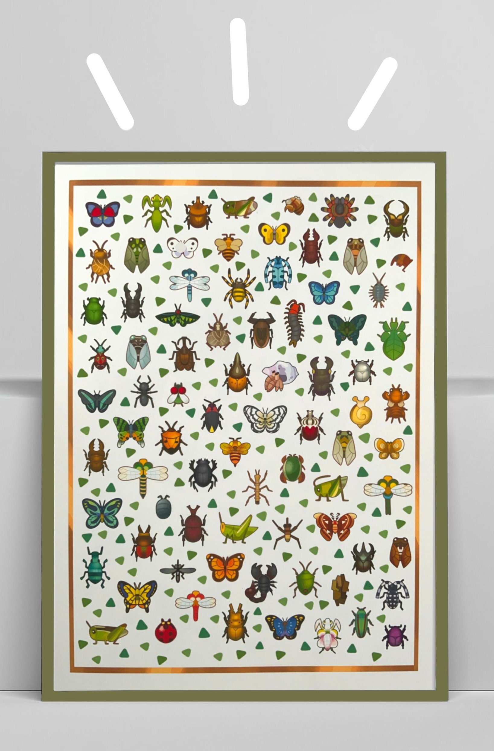 Illustration A4 Animal Crossing all Insects