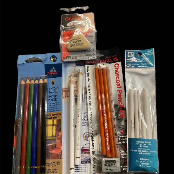 Pastels and Charcoal Etsy