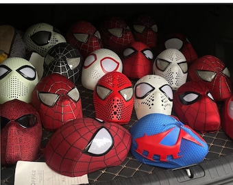 Customize any Spider Man role-playing mask, customized mask and face shell, lenses, wearable movie props replica