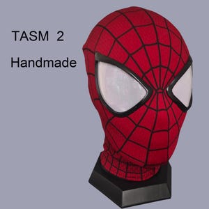 Spiderman Mask, TASM 2, With 3D Faceshell and Lenses, Cosplay, Customized, Halloween, Wearable, Gift