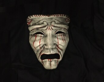 Blood Stain SCP 035 Mask Comedy Mask Tragedy Mask Wearable 