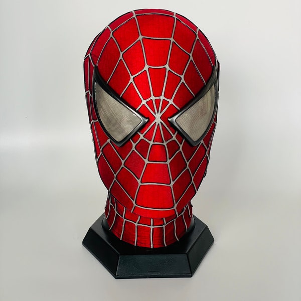 Customized Sam Raimi Spiderman Mask,Cosplay Spiderman Mask Adult Mask Wearable movie prop copy, comic book exhibition, Toby Maguire