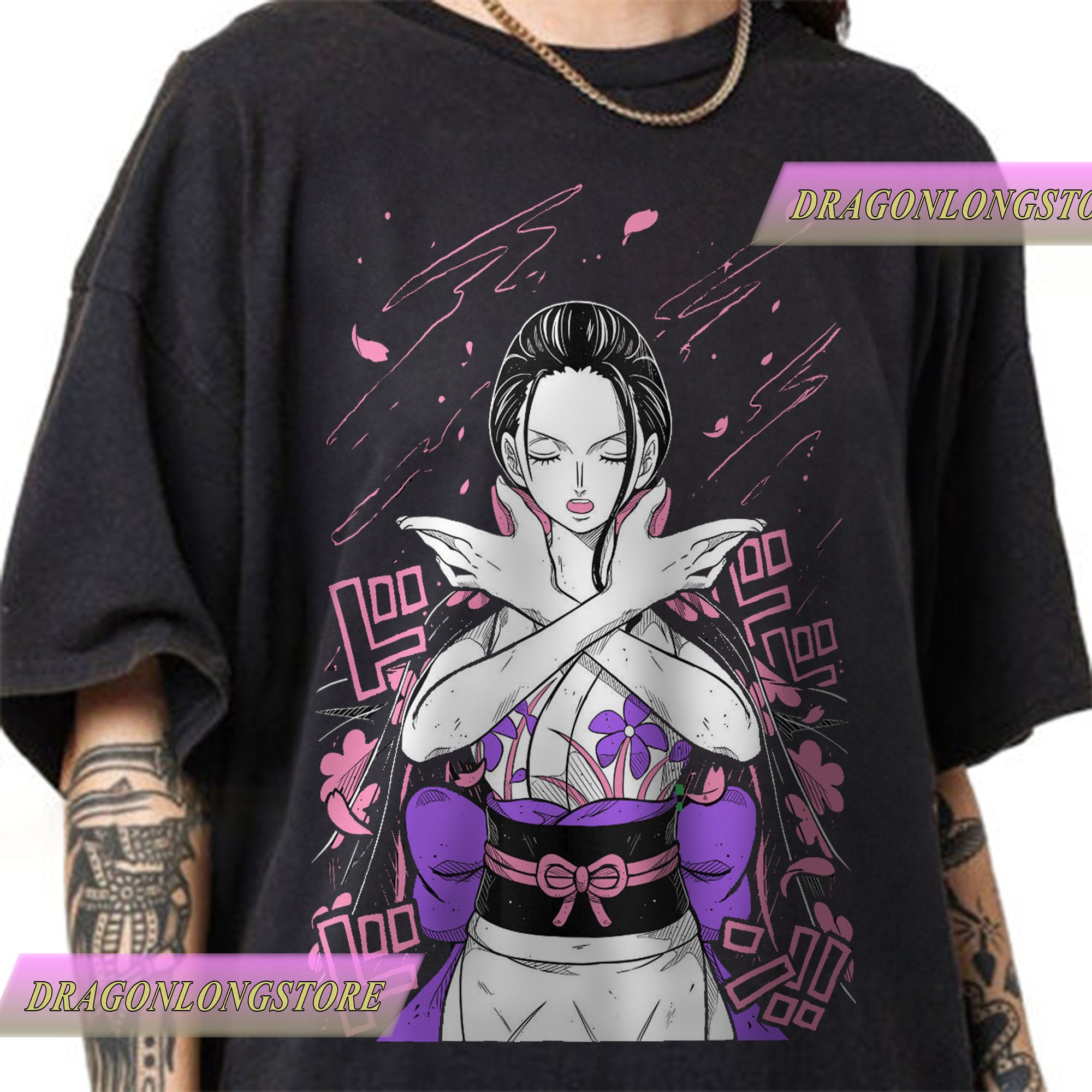 One Piece Nico Robin Demon Child Anime Adult Long Sleeve Graphic T