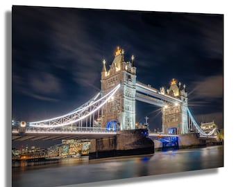 London Tower Bridge, Bridge Wall Art, London canvas, Tower Bridge Art, Wall Art, Bridge, London, Poster Wall Art, River Thames, British art