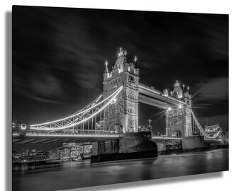 London Tower Bridge, Bridge Wall Art, London canvas, Tower Bridge Art, Wall Art, Bridge, London, Poster Wall Art, River Thames, British art