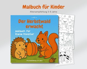 Autumn Coloring Book for Children | Animals in the Forest | Coloring Pages PDF Download Coloring Pages
