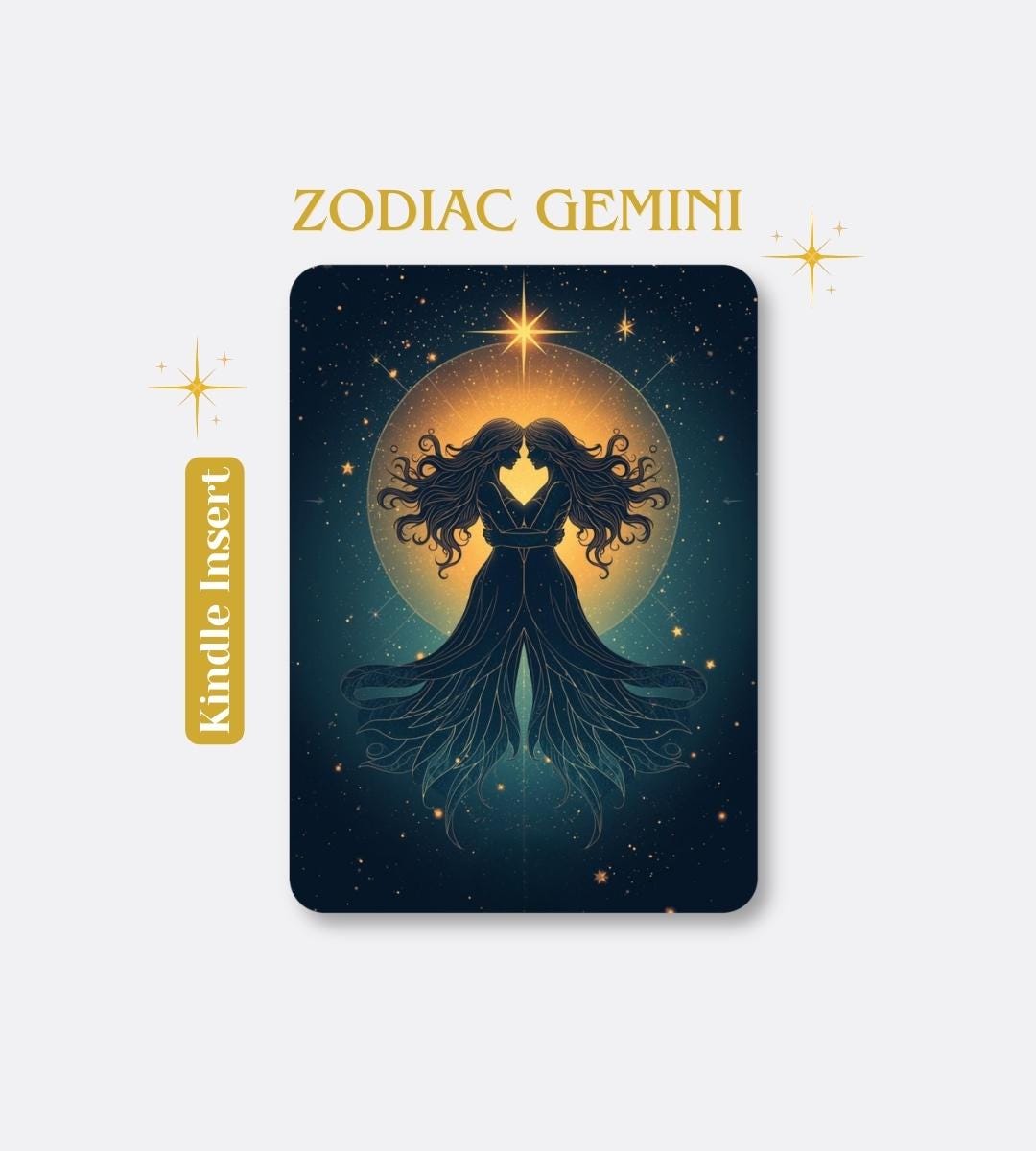 Gemini Kindle Insert Zodiac | Printable Kindle Paperwhite Insert ...