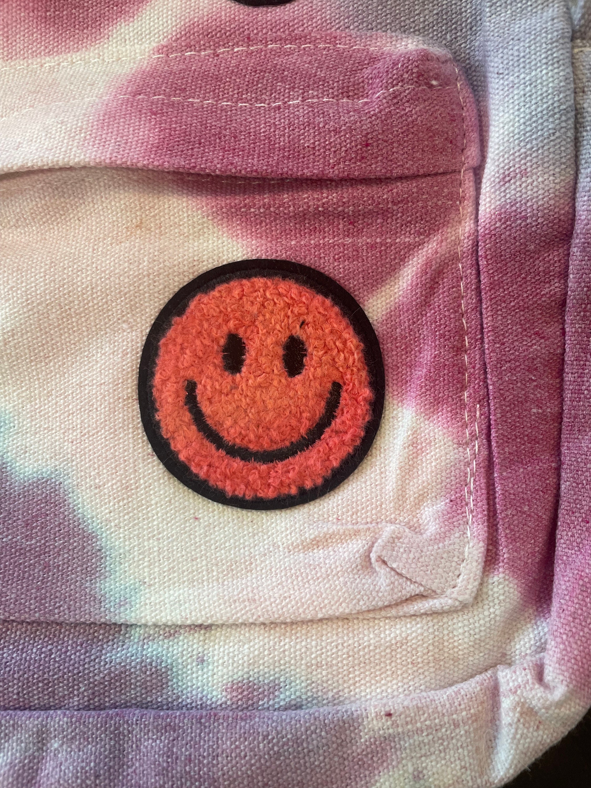 Tiedye Mini Backpack With Patches and Tassels Pink Etsy