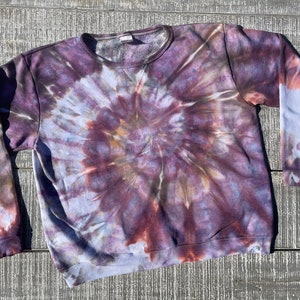 Womens Large Tie-Dye Sweatshirt, Crewneck