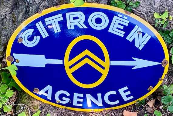 【新品未使用】CITROEN AGENCEサインプレート Citroen Agence Enamel Sign: French Automotive Garage Art - Etsy UK